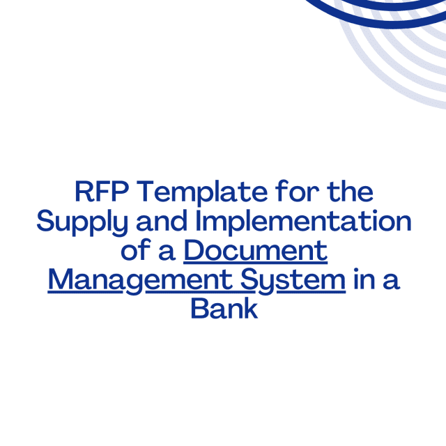 RFP Template for the Supply and Implementation of a Document Management System in a Bank