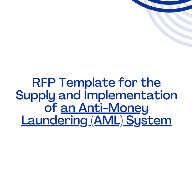 RFP Template for the Supply and Implementation of an Anti-Money Laundering (AML) System