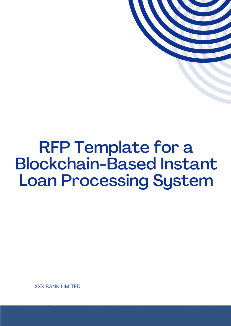 RFP Template for a Blockchain-Based Instant Loan Processing System