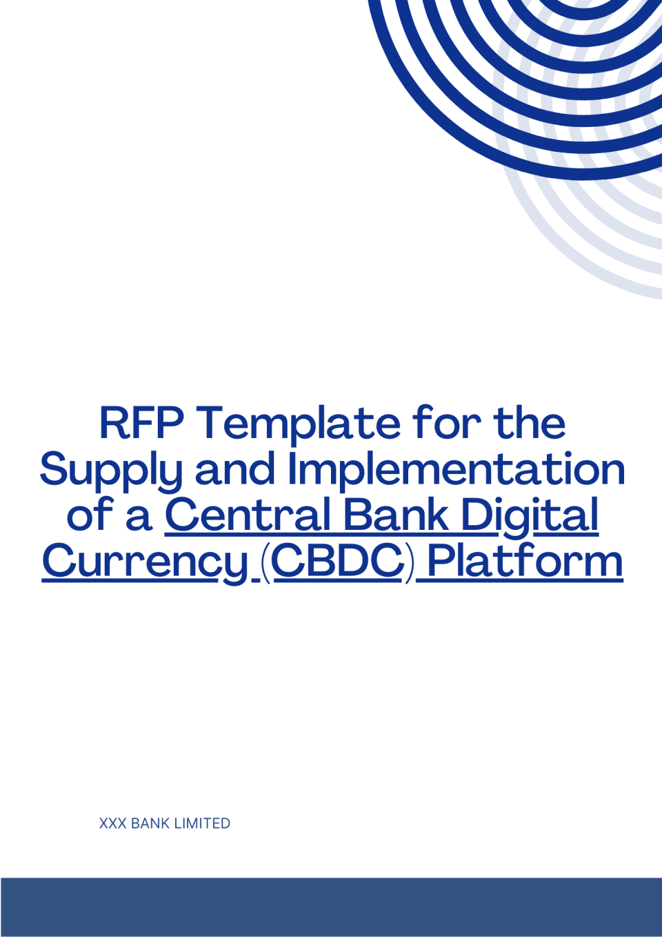 RFP Template for the Supply and Implementation of a Central Bank Digital Currency (CBDC) Platform