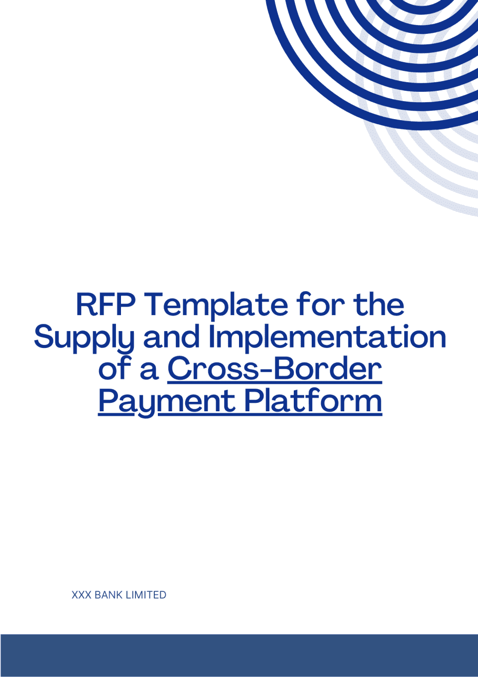 RFP Template for the Supply and Implementation of a Cross-Border Payment Platform