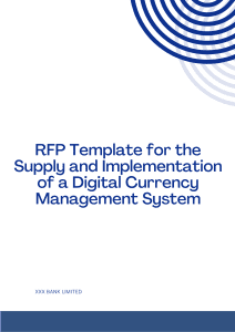 RFP Template for the Supply and Implementation of a Digital Currency ...