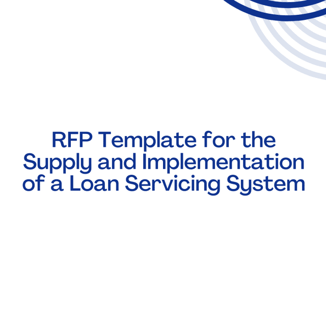 RFP Template for the Supply and Implementation of a Loan Servicing System