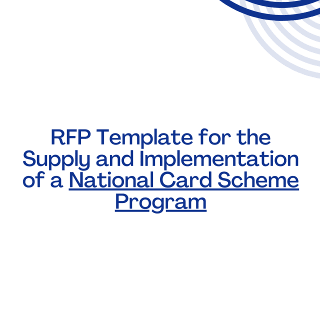 RFP Template for the Supply and Implementation of a National Card Scheme Program