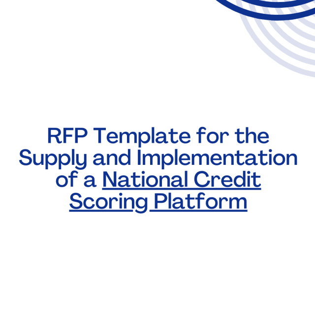 RFP Template for the Supply and Implementation of a National Credit Scoring Platform