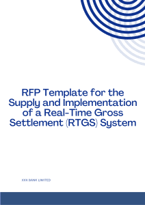 RFP Template for the Supply and Implementation of a Real-Time Gross ...