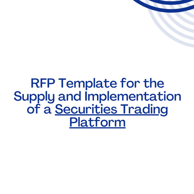 RFP Template for the Supply and Implementation of a Securities Trading Platform