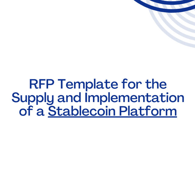 RFP Template for the Supply and Implementation of a Stablecoin Platform