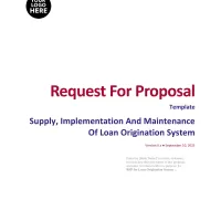 RFP Template for Supply, Implementation and Maintenance of a Credit Loan Origination System - Image 2