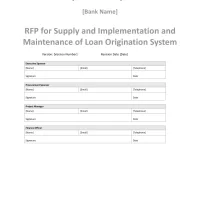RFP Template for Supply, Implementation and Maintenance of a Credit Loan Origination System - Image 3