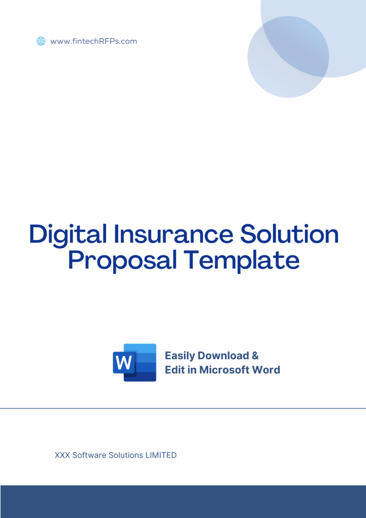 Insurance Proposal Example Digital Insurance Solution Proposal Template - Banking and Fintech RFP ...