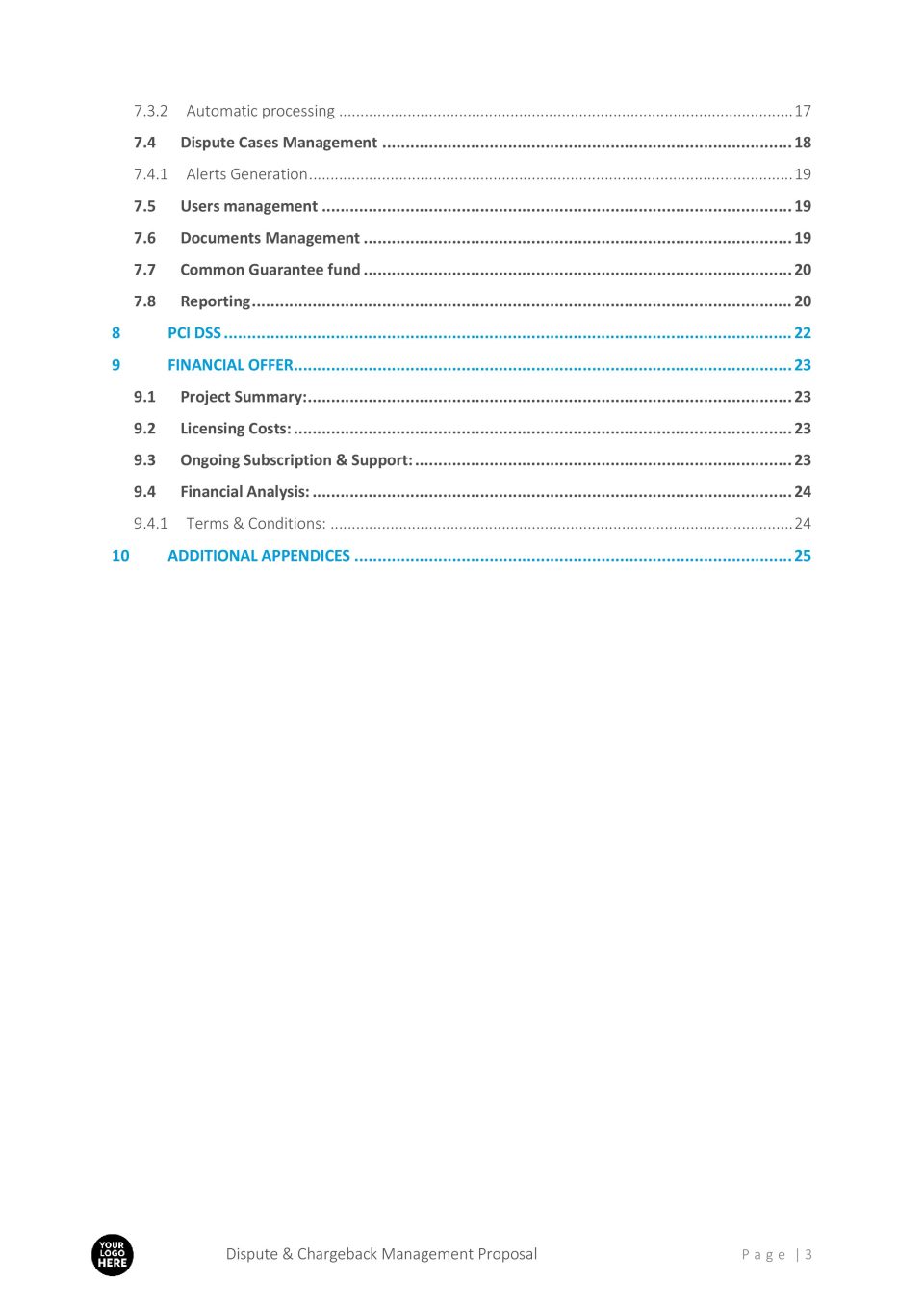 Dispute & chargeback Management Solution Proposal Template - Image 4