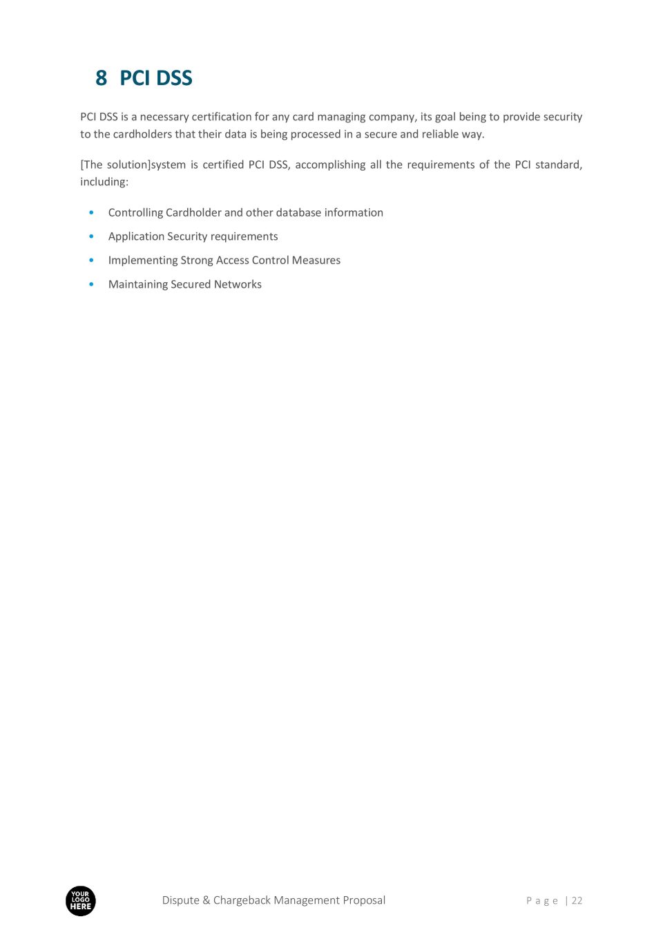 Dispute & chargeback Management Solution Proposal Template - Image 10